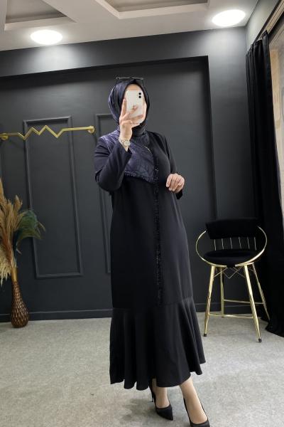 Rosalinda elbise Siyah