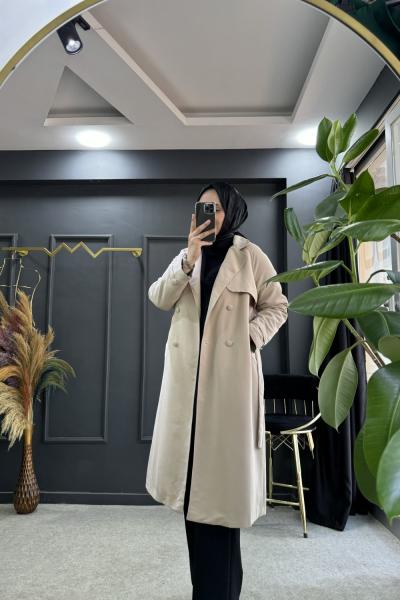 6508K25 -TRENÇKOT Bej