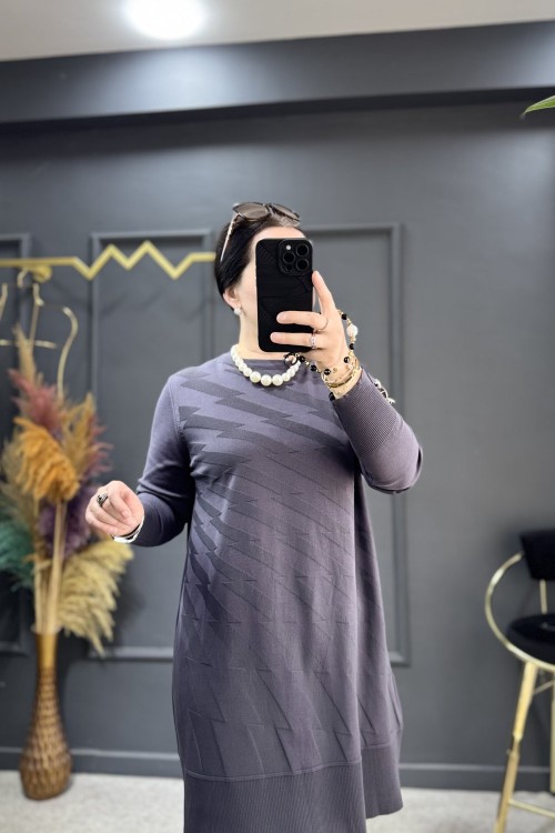 Sahra merserize tunik (2929) Antrasit