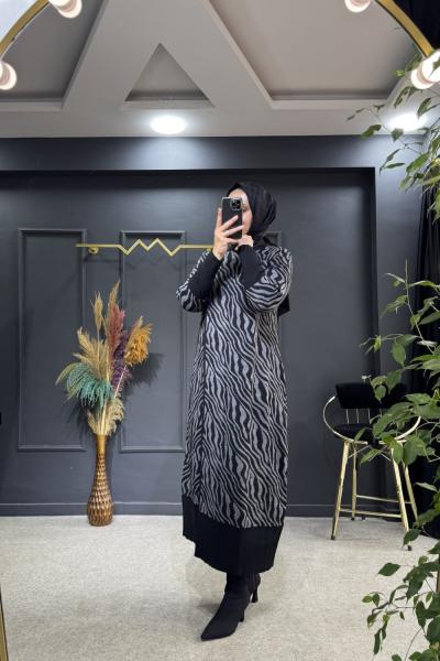 NİHAN KAP- ZEBRA DESEN Siyah