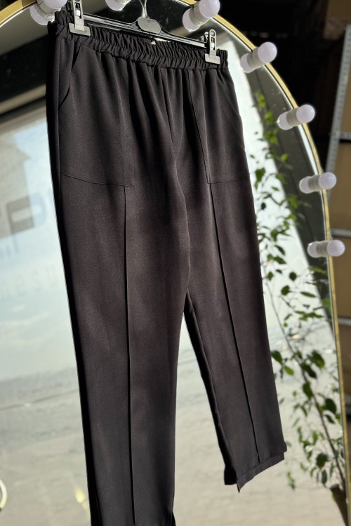 Kalem pantolon(çimalı) Siyah