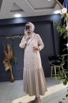 GÜLBAHAR ELBİSE  Bej