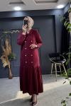 Gülbahar elbise   Bordo