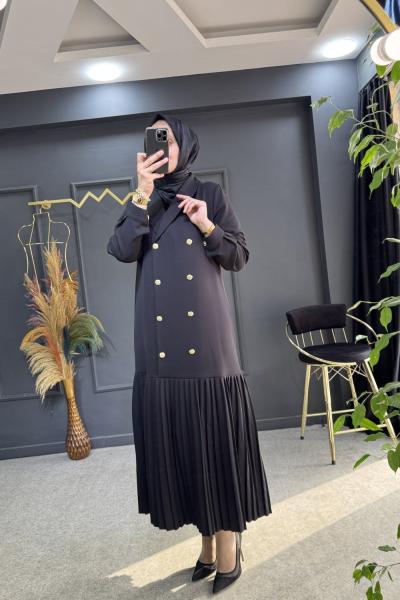 GÜLBAHAR ELBİSE  Siyah