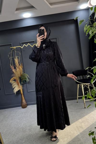 Zümrüt elbise  Siyah