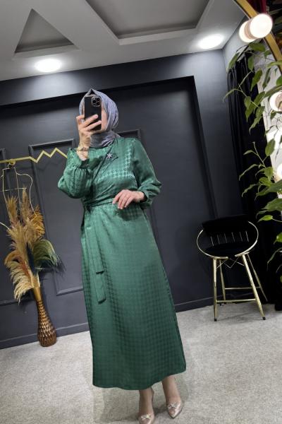 Nisa elbise  Zümrüt