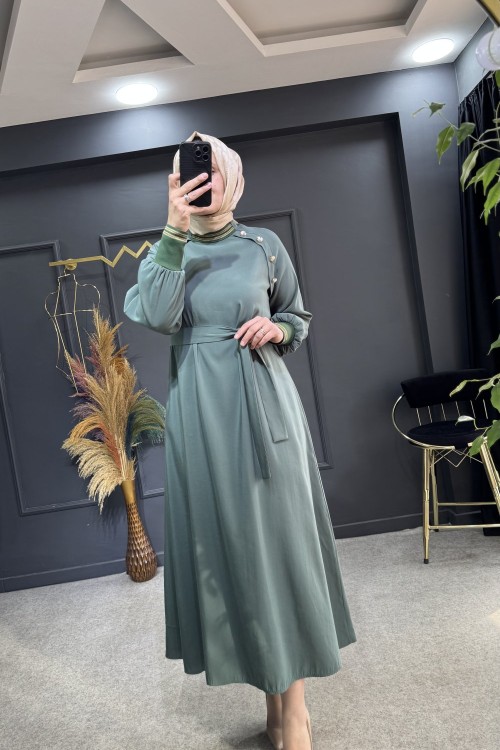 Aylin elbise  Yeşil