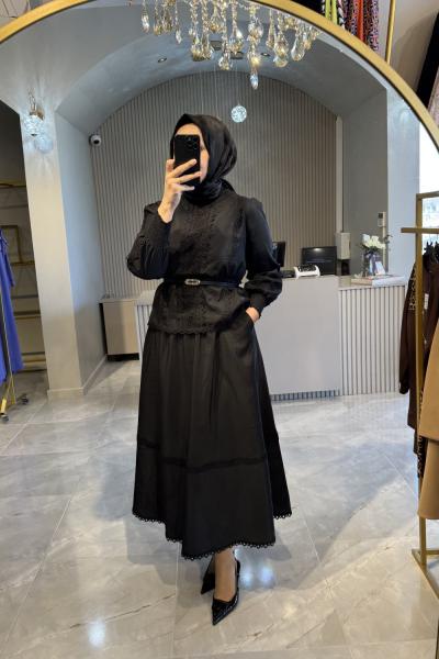 Biricik etekli takım  Siyah