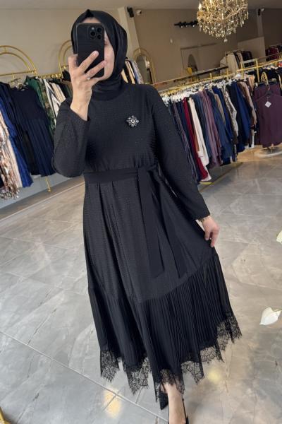 Olivin elbise  Siyah