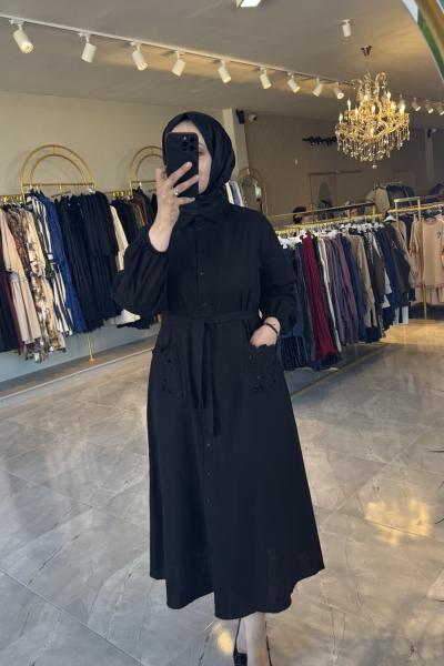 Güzin elbise  Siyah