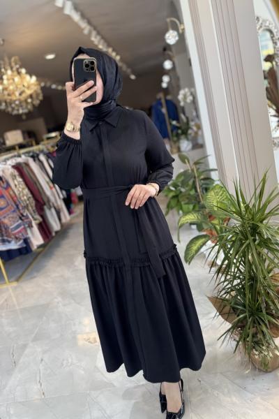 LİLYANA ELBİSE Siyah