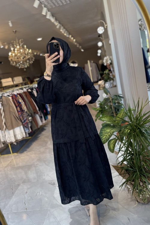 DANTELLA ELBİSE Siyah