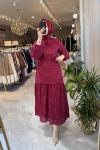 DANTELLA ELBİSE Bordo