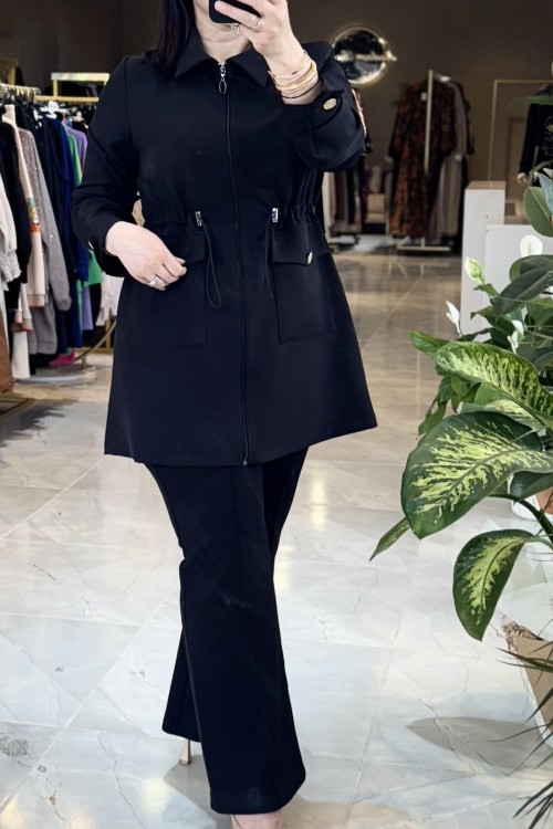 Laura ceket kap  Siyah