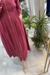 WOMEN ELBİSE Bordo