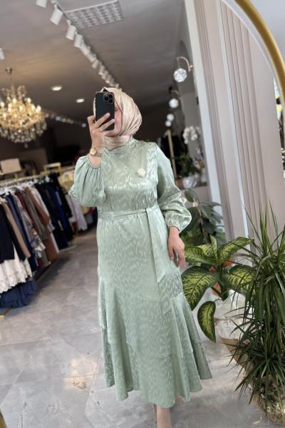 Adriana elbise  Su Yeşili