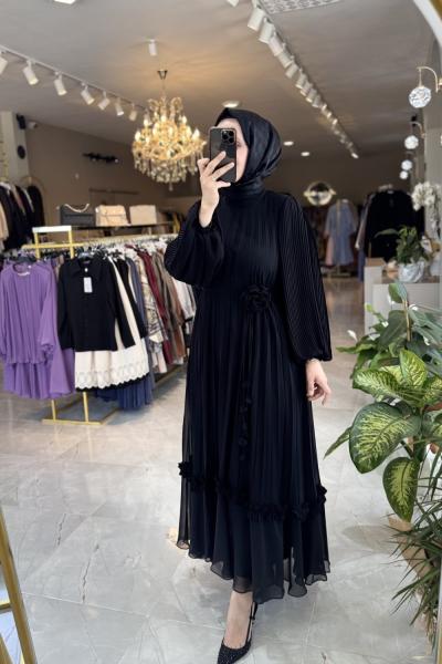 GAZELLA MONALİSA ELBİSE Siyah