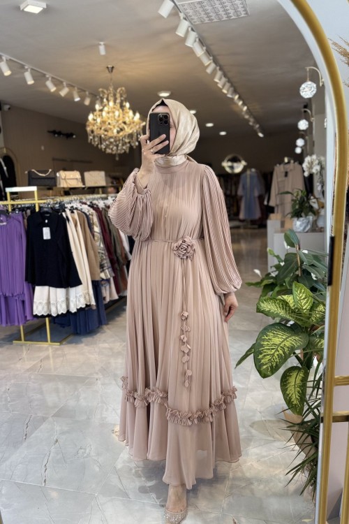 GAZELLA MONALİSA ELBİSE Bej