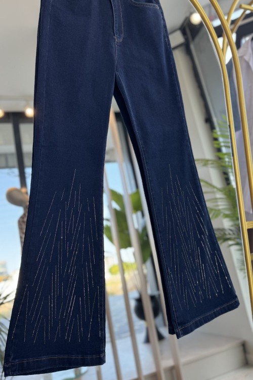 PAÇASI TAŞLI İSPANYOL KOT Lacivert