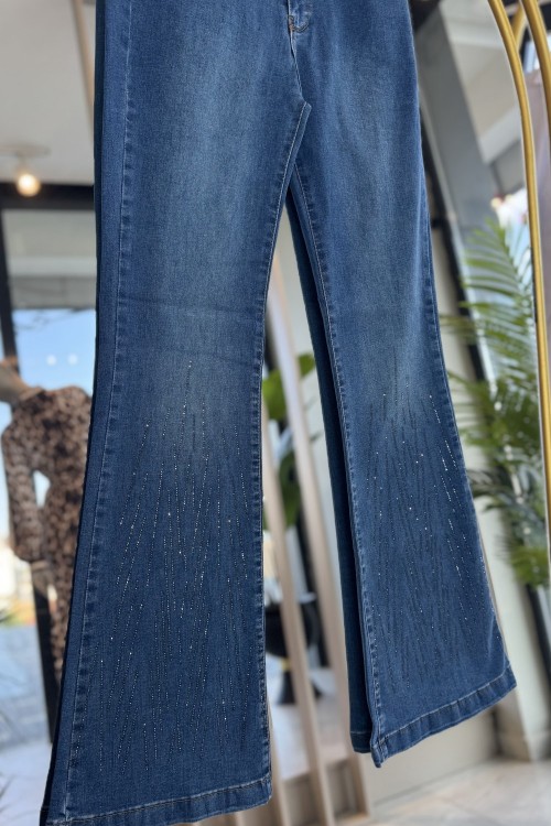 PAÇASI TAŞLİ ISPANYOL KOT Mavi