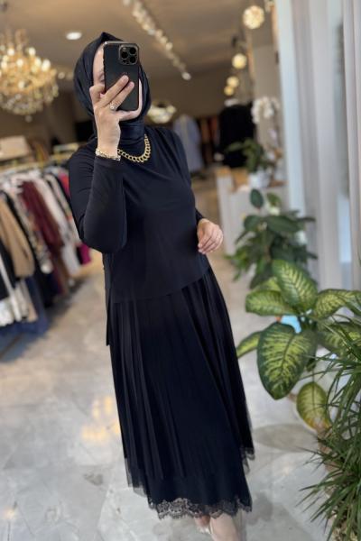 BELİNAY ELBİSE Siyah