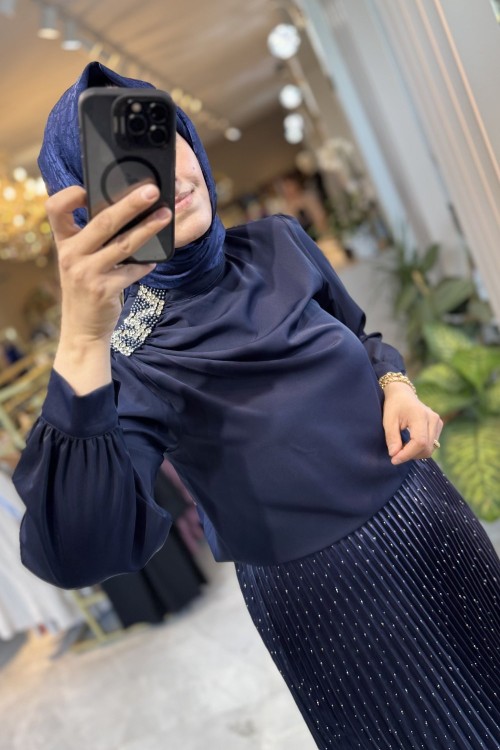 DUBAİ BLUZ  Lacivert