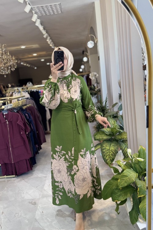 DERYA ELBİSE Yeşil