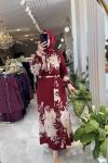 DERYA ELBİSE Bordo