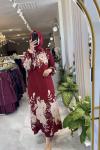 DERYA ELBİSE Bordo