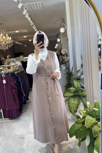 ASEL JİLE TAKIM Bej