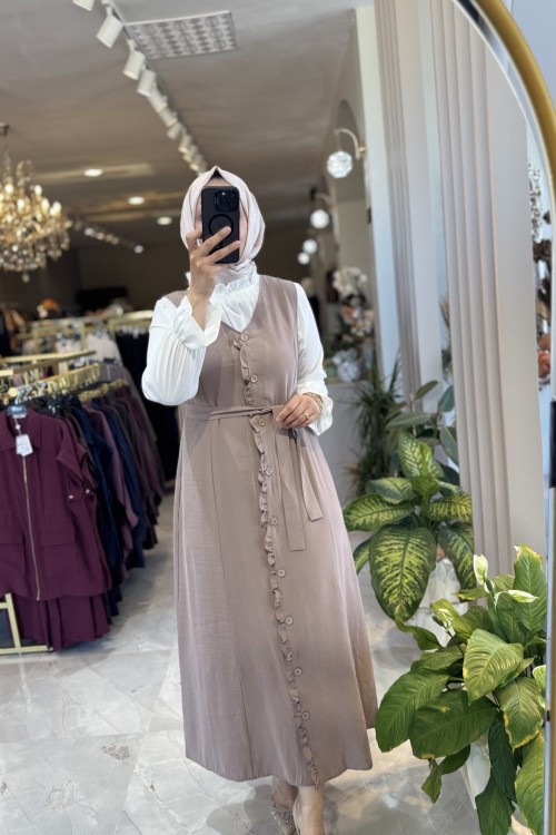 ASEL JİLE TAKIM Bej