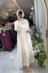 Begüm abaya takım  Bej