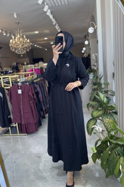 Begüm abaya takım  Siyah
