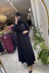 Begüm abaya takım  Siyah