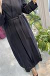 Begüm abaya takım  Siyah