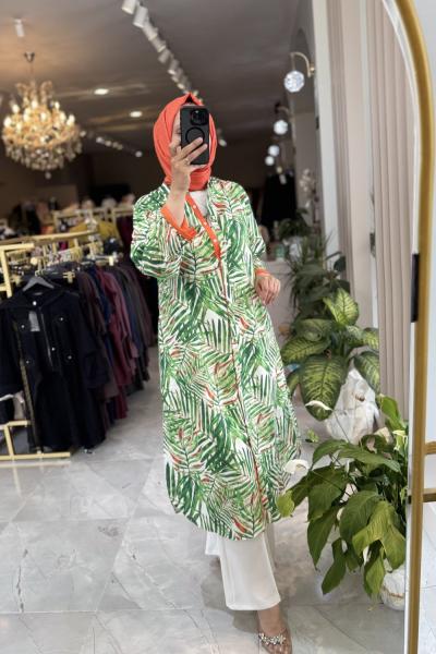 HAVAİ TUNİK ELBİSE Yeşil