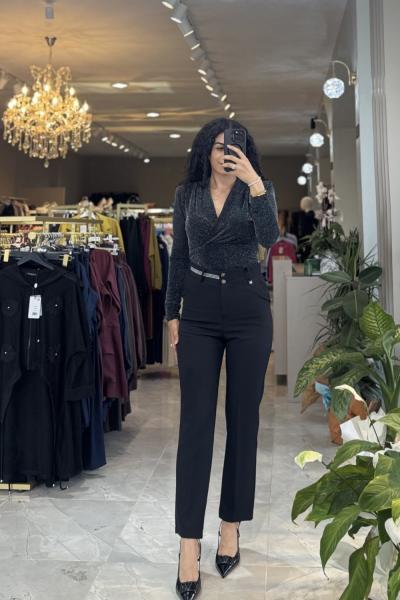 BEYZ KALEM PANTOLON Siyah