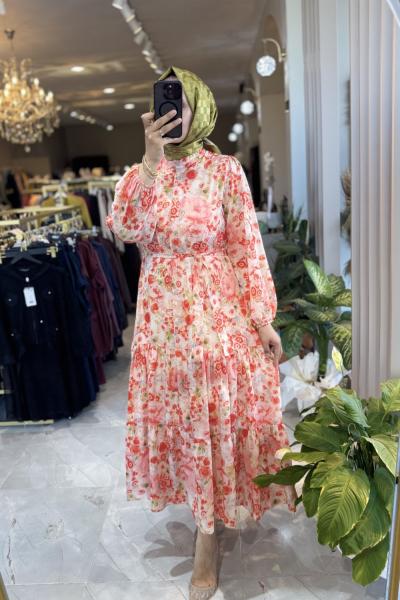 FREZYA ELBİSE  Oranj