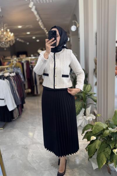 ARMINE CEKETLİ TAKIM 25KT630  Siyah