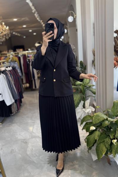 ARMİNE BLAZER CEKET 25KT520 Siyah
