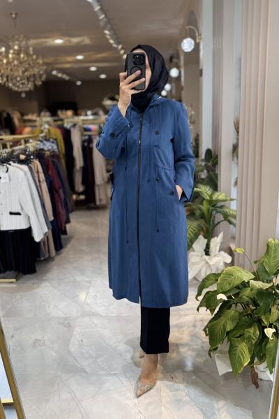 GAZELLA  44404 TRENÇ KAP Mavi