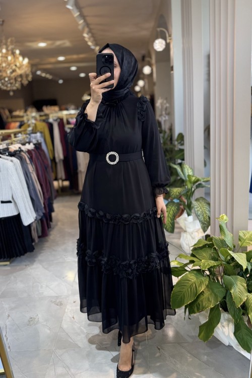 ZÜMRA ELBİSE Siyah