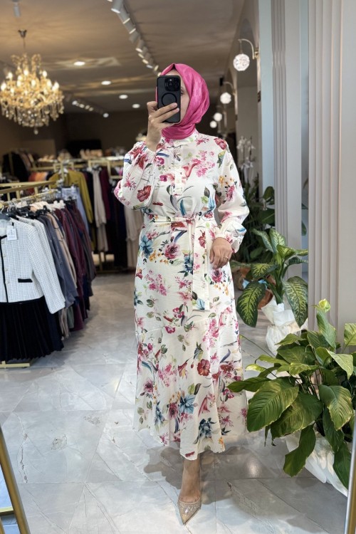 SİMA ELBİSE Fuşya