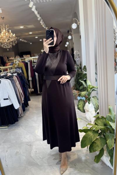 TÜLAY ELBİSE 1741 ORHAN  Acı Kahve