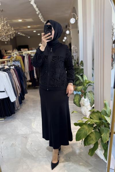 MARLEY ETEKLİ TAKIM 2243 ORHAN Siyah