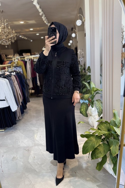 MARLEY ETEKLİ TAKIM 2243 ORHAN Siyah