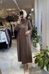 Rayel elbise  Kahverengi