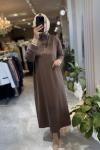 Rayel elbise  Kahverengi