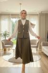 ARMINE YELEKLİ TAKIM 25KT643 Haki