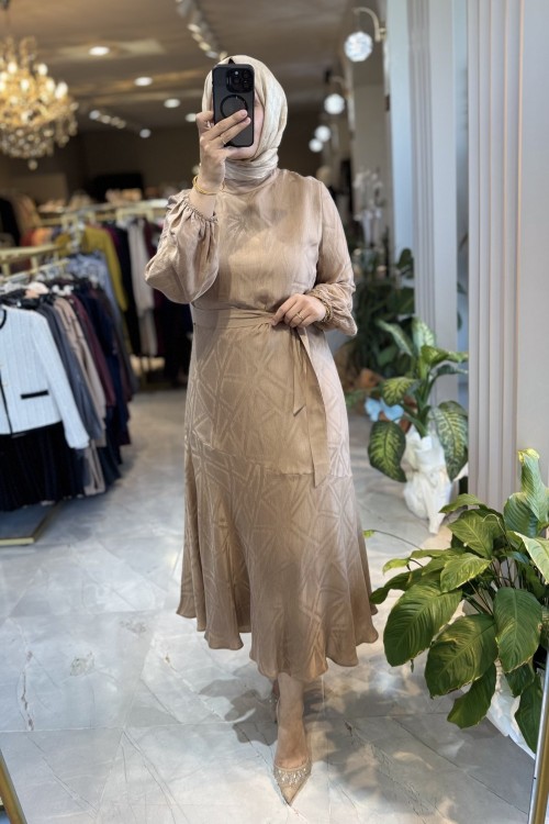 NPRİVE İZEL ELBİSE Camel